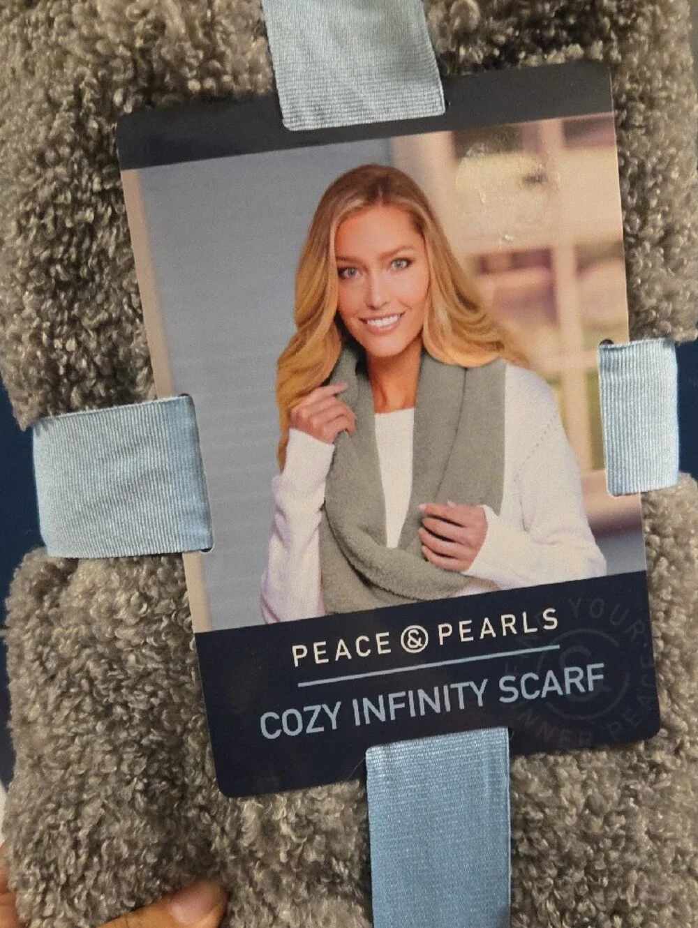 Cozy Infinity Scarf in Light Grey